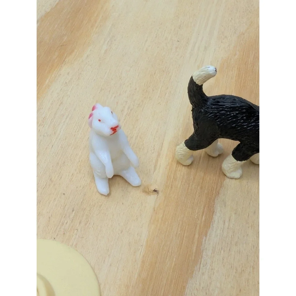 Barbie Size Pet‎ Dog Accessories Lot Puppies Bed Bowl Dollhouse Animals